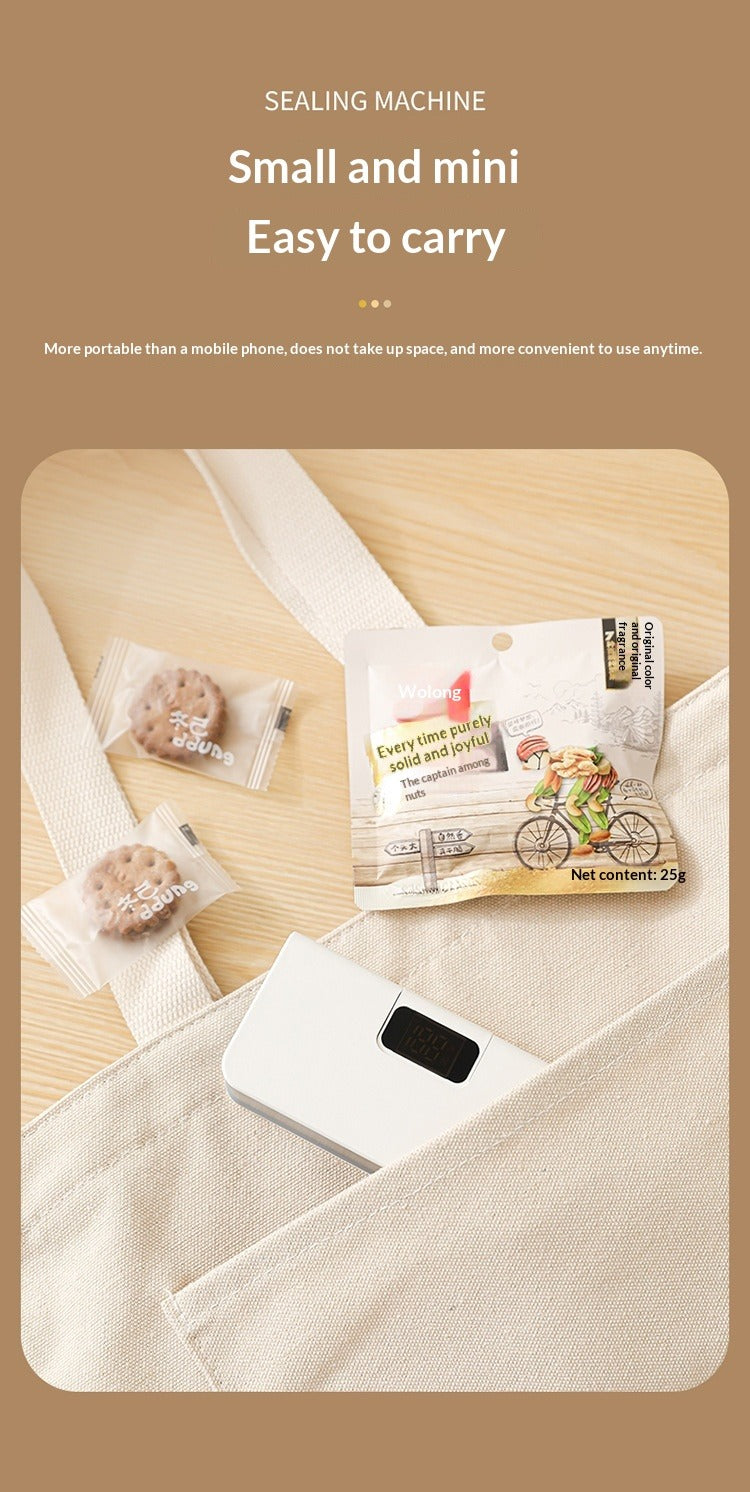 Mini Sellador De Bolsas Recargable